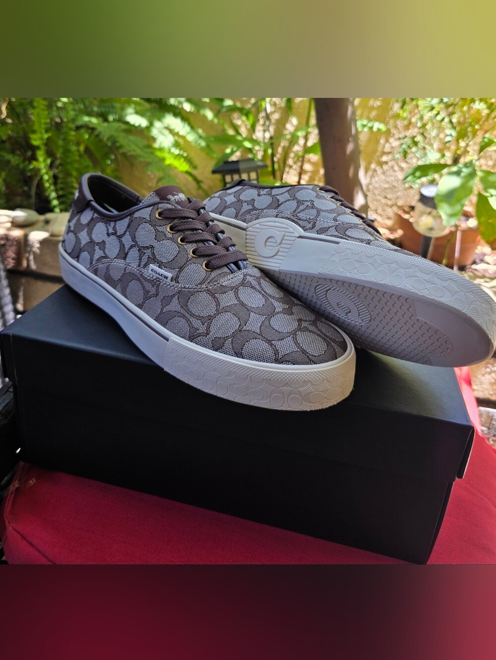 Coach SIG Leather Skate Sneaker mens shoes 9.5